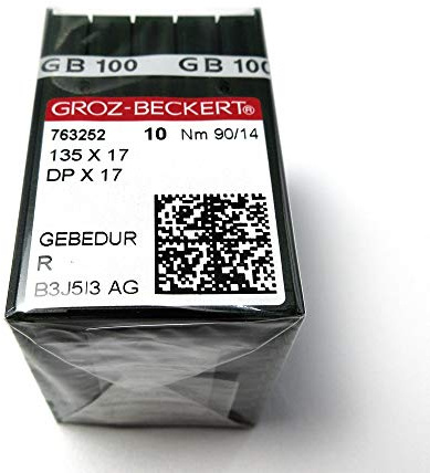 100 st Groz-Beckert Gebedur 135 x 17 Dpx17 titan symaskinsnålar (23/160)