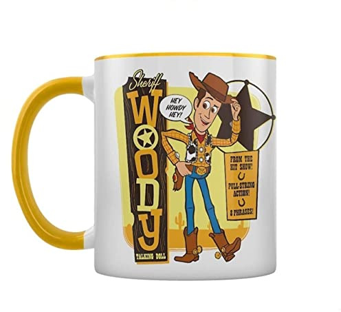 Pyramid MGC25524 Toy Story 4 (Woody) Yellow Inner C Mug, 11oz/315ml