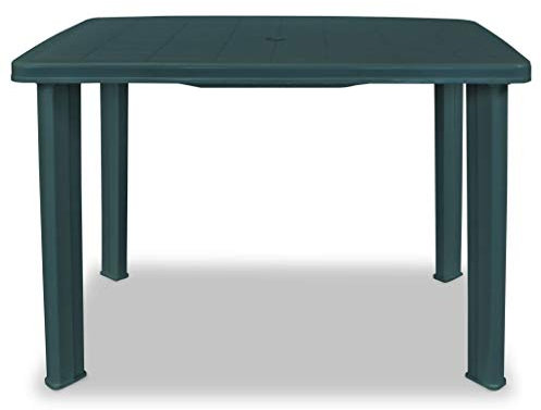 Ausla Tische, Gartentisch Kunststoff Grün für Outdoor für Familie