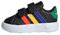 adidas Grand Court 2.0 Shoes Kids, Zapatillas Unisex niños, Core Black Lucid Blue Court Green, 23 EU