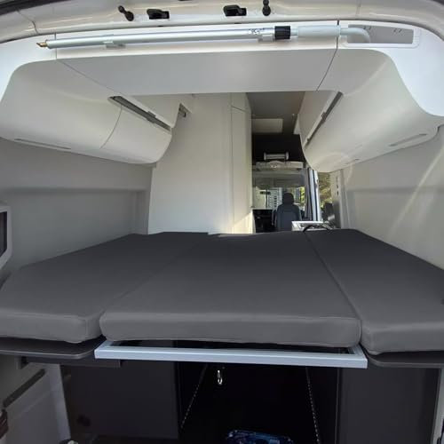Lenzuolo con Angoli Sostitutivo per VW Gran California 600 3 Parti, Lusso Lenzuolo con Angoli per Camper Letto Posteriore, Letto a Soppalco Tetto Apribile Camper Campeggio Accessori