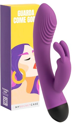 MySecretCase Sexytoysys Donna Squirting Vibratore Rabbit, Vibratoreper Donna Punto G Squirting 19cm Vibratoreper Donne Clitoride USB 10 Modalità Vibrazione Vibratore per Donne Grandi