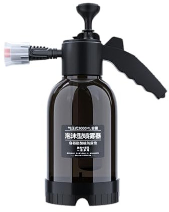 Lancia Di Schiuma Di Neve 2L | Nebulizzatore Schiumogeno, Spruzzatore a Pompa Manuale per Autolavaggio con Tubo da Giardino e Ugello a Spruzzo