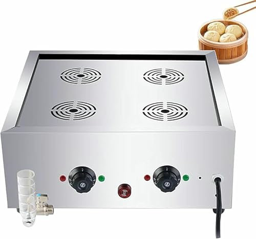 GFXYQPDNV Electric Machine To Make Steamed Buns, 13.5 L, Commercial, With Automatic Temperature Control Of 30 To 110 ° C And Dry Cooking Alarm (6 Holes).