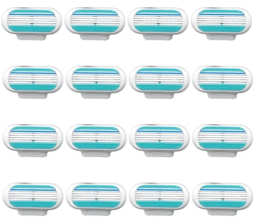 16 Stück Venus Rasierklingen Damen,Ersatzklingen Damenrasierer,Sanfte Rasur für Empfindliche Haut, Ideal für Bikinizone und Täglichen Gebrauch