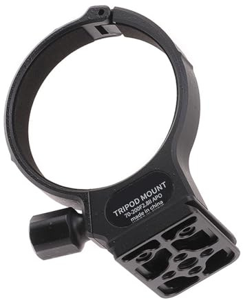 Collare per treppiedi realizzato con precisione Anelli per teleobiettivo resistenti Installazione semplice per migliorare il collare fotografico