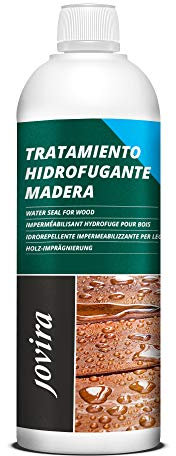 JOVIRA PINTURAS Impermeabilizante Hidrofugante para Madera. Transparente e invisible. Protector hidrofugo para madera. Repelente al agua. (1 Litro) K-25