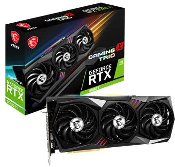 MSI GeForce RTX 3080 Ti Gaming X Trio 12G NVIDIA 12 Go GDDR6X Carte Graphique Noir