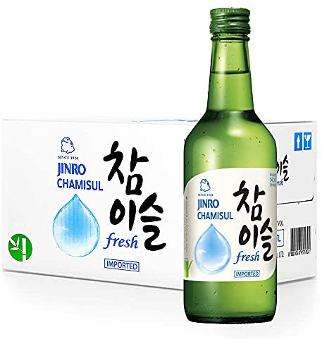 Jinro Chamisul Soju - Fresh 350ml 16.9% Alc./Vol (20 Bottles)