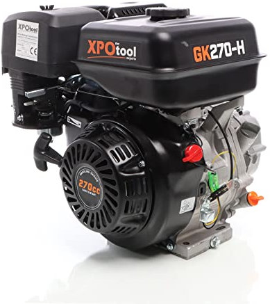 XPOtool GK270 Benzinmotor 6,7kW (9 PS) mit Ölbadkupplung und Reversierstarter für Karts und Rasenmäher