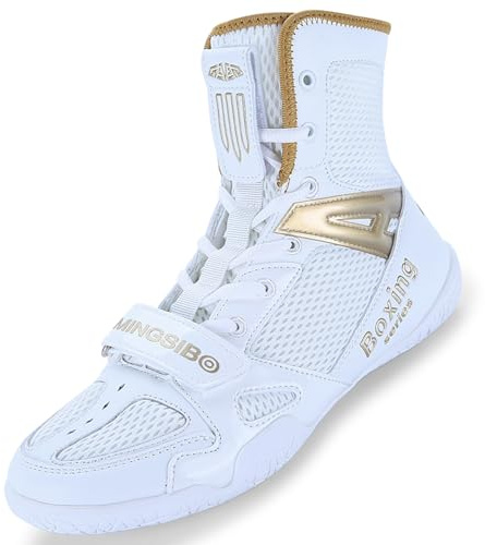 MINGSIBO Boxing Shoes Men's Wrestling Shoes Combat Boxers Trainer Breathable Boxing Martial Arts Shoes Athletic Fitness Shoes Bodybuilding