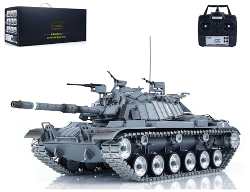 TOUCAN RC HOBBY 1/16 RC Tank M60W Israel Magach3 Remote Controlled Battle Tank Metal Tracks Wheels