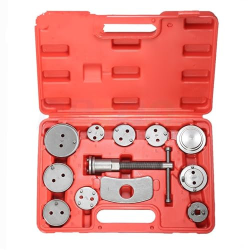 Brake Bleeding Kit Car Disc Brake Caliper Wind Back Brake Piston Compressor Tool Kit For Most Automobiles Garage Repair Tools Electronic Parking Brake(12pcs)