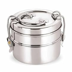 A1 Craft Stainless Steel 2 Tier Tiffin Box, Lunch Box