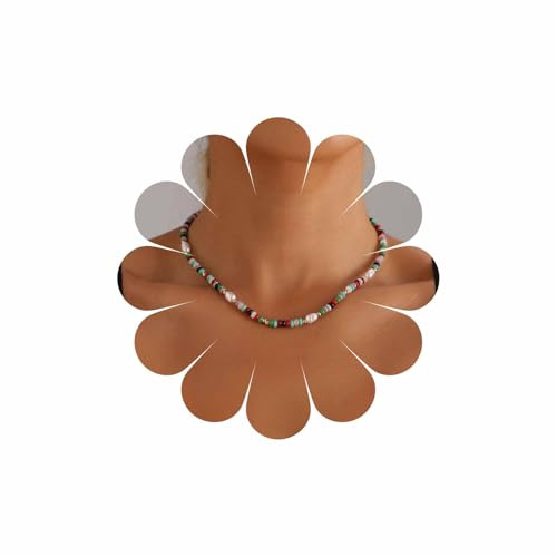 Wendalern Collier Boho Tour De Cou Perles Chaîne De Rocaille Bijoux Pour Femmes