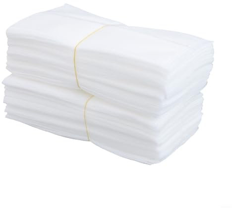 100 bolsas de cultivo de vivero no tejidas, macetas biodegradables para un crecimiento y trasplante eficaz de las plantas (20 x 20 cm plegable)