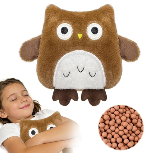 RNPKZ Cojín térmico para microondas con animales, 30 x 25 cm, bolsa de calor para niños, bolsa de agua caliente para microondas, partículas de arcilla, bolsa de calor para bebé, mini bolsa de agua