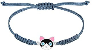Elli Armband Kinder Kids Katze mit Kristalle in 925 Sterling Silber