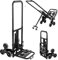 sogesfurniture Treppensteiger-Sackkarre Transportkarre klappbare Handkarre, mit kostenlosem Gummiband für Fixieren der Gegenstände, bis 150KG Tragkraft, BHEU-KT-2025B