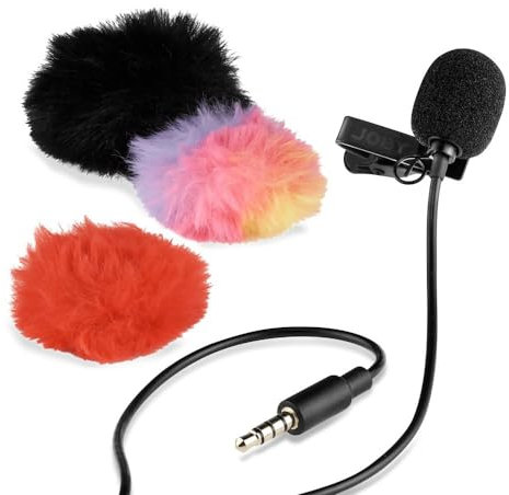 JOBY Wavo Lav Mobile Microphone, Lavalier Microphone with Clip, Portable Mic for Smartphones and Cameras, Audio Accessories for Live Streaming, Video Content, Vlogging, Conference Calls