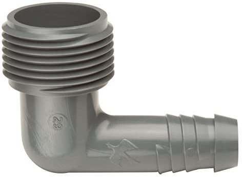 Rain Bird SWGE075B EZ Lot de 10 raccords coudés de tuyau, filetage mâle de 1,9 cm x coude barbelé en spirale de 1,27 cm