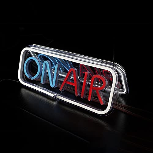 ON AIR Neonskyltar, LED Live dekorativa ljus Streaming Inspelningsskylt USB ansluten för Streamers Influencers Spelare Rum Bar Club Hem Festdekoration