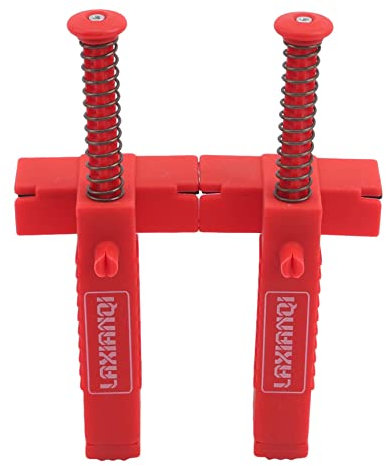 OTASZ 2 PCS Brick Line Runner Wire Drawer Bricklaying Tool bricklaying clamps corner blocks bricklayers for Building Construction Brickwork Wire Puller,Red