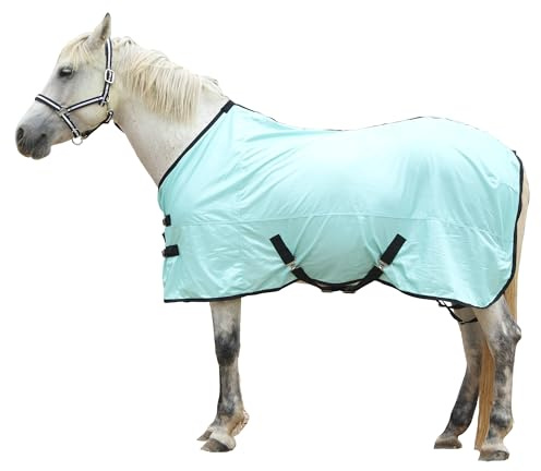 Fly Rug for Horses - Horse Fly Rug Lightweight Mesh Fly Sheet Green 5'3