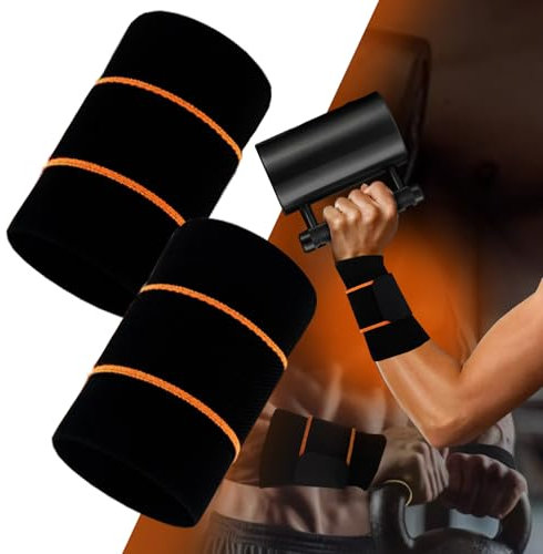 Wrist Brace Strap, Wrist Band Support Sleeve, Wris t Compression Sleeve for Gym & Arthritis Pain Relief, Brace Hand Band Sport Support Wraps for Men Women Tennis, Gym, Sport, Tendonitis (Black)