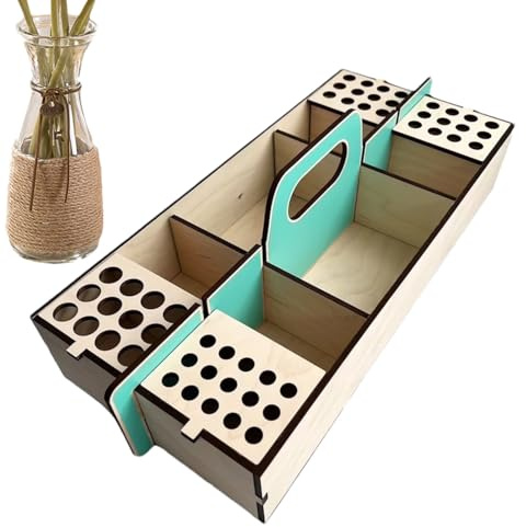 Art Tool Storage Box, Art Supply Storage Box Träartist förvaringslåda