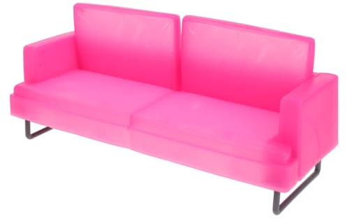 FRCOLOR Sillón De Muñeca Princesa Sofá Miniatura De Plástico Muebles para Casa De Muñecas Vintage Decoración De Sala De Estar para Juguetes De Princesa