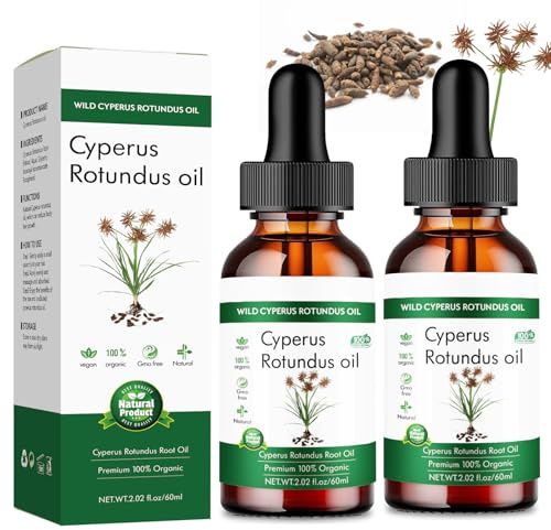 2pcs Cyperus Rotundus Oil for Hair Removal - Organic Cypress Rotundus Skin Serum,Natural Cyprus Oil Hair Inhibitor Serum for Reducing Unwanted Hair Growth After Shave,Soothes and Repairs Skin,60ml*2