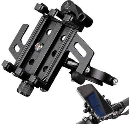 Supporto per telefono per bicicletta, supporto di navigazione per bicicletta, fissaggio anti-shock per navigazione, per mountain bike, strada urbana escursionismo campeggio navetta scooter viaggio