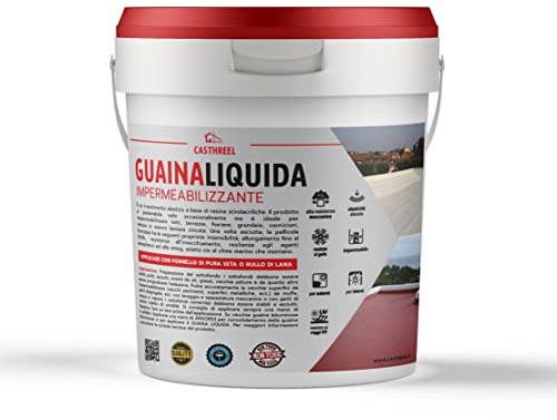 GUAINA LIQUIDA IMPERMEABILIZZANTE 5-20KG (20KG, ROSSO)