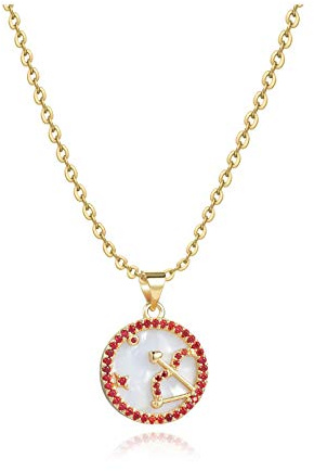 SBI Jewelry Zodiac Sagittarius Birthday Necklaces for Women Birthstone Gold Chain Necklaces for Women Family Friends
