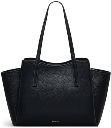 RADLEY London Blake Gardens Women's Leather Large Ziptop Tote, Black
