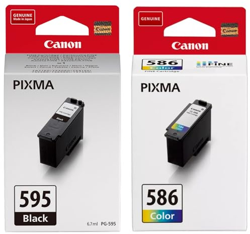 Canon PG-595 Black CL-586 Colour Ink Cartridge Multipack - Ink For PIXMA TS4150i TS6550i TS7550i