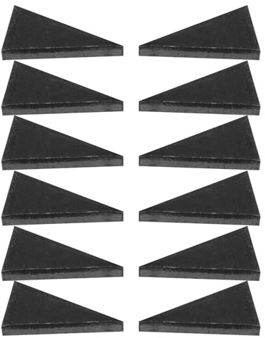 Toyvian 12 Pièces Coin de Hache Acier Triangulaire Légère et Portable Installation Facile pour Entretien et Fourniture Outils de Marteau et Masse