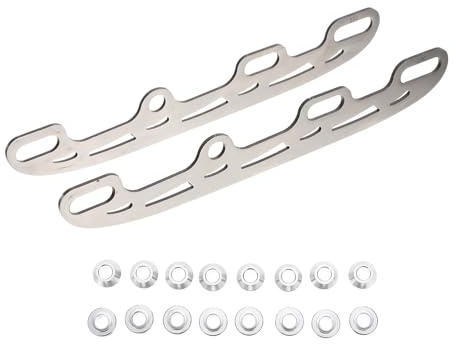 ibasenice Lame di Ricambio 290mm 16 Bordi Struttura Rigida in Acciaio Inossidabile per Pattini da Ghiaccio per Hockey e Pattinaggio Artistico