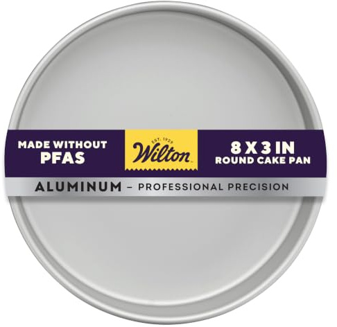 Wilton Aluminum Round Cake Pan, 8 x 3-Inch