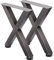 VEVOR 720x600mm Tischbeine Metall Tischkufen X-Form Vierkantprofilen Tischbeine X-förmiges Tischgestell 2pcs Unterschiedliche Größen Tischkufen