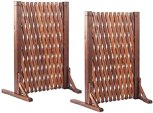 GXBCS Beeteinfassung Zaun Zierzaun Palisaden Für Garten Palisade Rasenkante 2er-Pack ausziehbarer Zaun, Holzgitterzaun, Gartenkreationen-Bildschirm, für Gärtner und Tierbesitzer Gartenumrandung 103