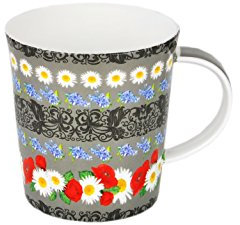 MamboCat Jameson & Tailor Becher 380ml Diamantporzellan Gänseblümchen Teetasse