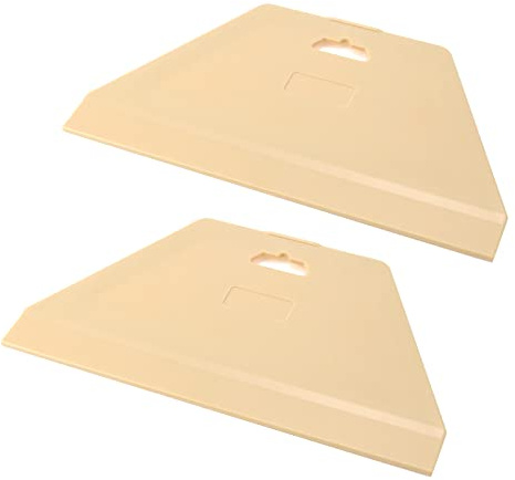 T Tulead Herramienta de alisado de papel pintado de plástico, herramienta de alisado flexible, 2 piezas para ventana, vidrio, pared