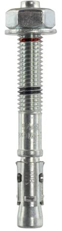 KLIMAS Goujon d'ancrage zingué blanc - tige et bague zinguée 8x95 - Boîte de 50 - Cheville fixation