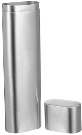 BIUDECO Étui à Cigares Étanche de Voyage en Acier Inoxydable Capacité Double Fenêtre Transparente pour Deux Cigares Boîte Portable de Rangement à Emporter