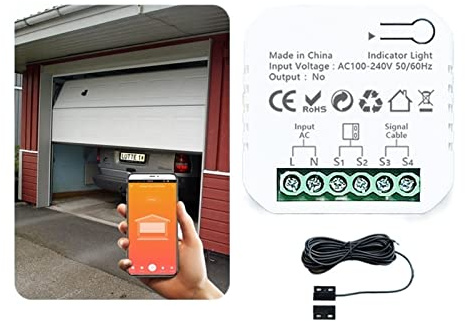 Tuya Smart Life garagedörröppnare kontroll timer appmonitor säkerhet fjärrkontroll
