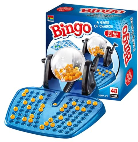 Juego De Bingo - Juego De Juegos Des Bingo | Des Bingos Tradicional Con 90 Bolas Y 38 Cartones, Dee Juegos Dee Bingos D-e Lotería Tradicional Con 90 Bolas Y 38 Tarjetas Para Simular J