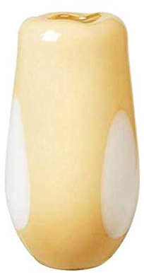 Broste Copenhagen 14485009 Vase, Glas, Gelb/Weiß