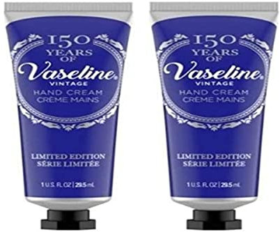 VASELINE Vintage Hand Cream, Limited Edition, Pack of 2, 29.5ml, Lightly Scented, Pocket-size